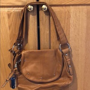 Camel CrossBody silver studs